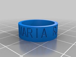 maría rosario los anillos personalizado 3d print model - Mito3D