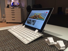 wireless keyboard ipad3 clips tablet 3d print model - Mito3D