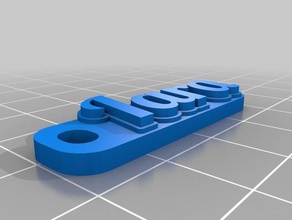 iara tag de porte-clés personnalisé 3d print model - Mito3D