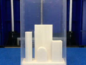 tic tac skyline 3d drucken Herausforderung 3d-design tictacchallenge tinkercad 3d print model - Mito3D