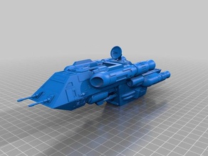 commandant de l'escadre du tarse vaisseau spatial des véhicules corsaire 3d print model - Mito3D