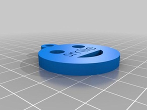 smile keychains 3d print model - Mito3D