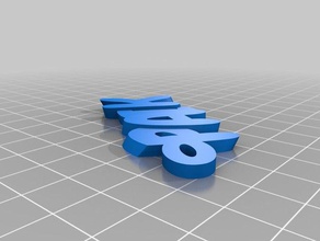 paik Anahtarlık özelleştirilmiş 3d print model - Mito3D
