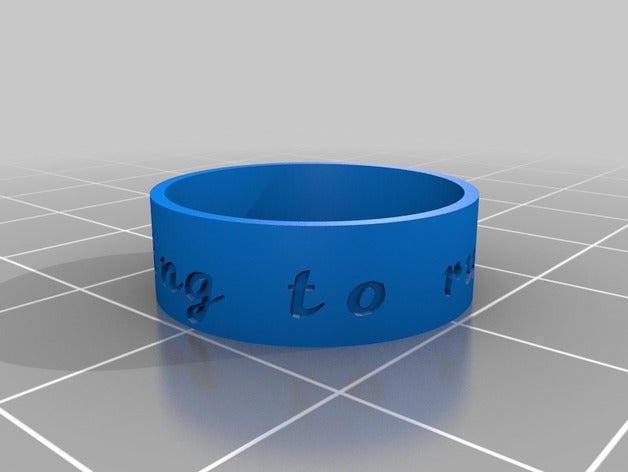 lotr ring rings customized 3D print model - Mito3D
