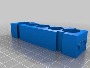 modular batería cr123 titular organización 3d print model - Mito3D