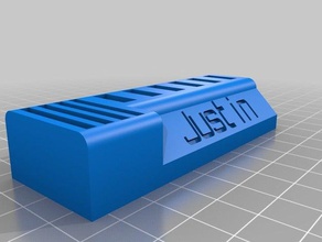 justin usb computer customized 3d print model - Mito3D