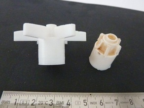 water pump rotor replacement parts 3d print model - Mito3D
