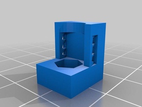 qu-bd oneup v2 bed nut holder 3d printer parts customizer 3d print model - Mito3D