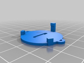 my customized sewable buttonbattery holder electronics 3d print model - Mito3D