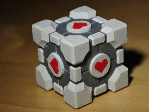 companion cube 5 color toys games 3d print model - Mito3D