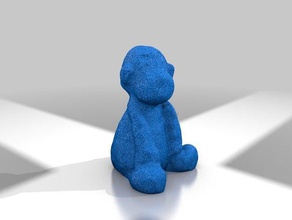 monito de juguete a los animales figura teddy 3d print model - Mito3D