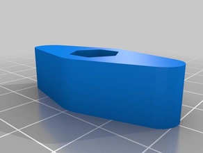 mon personnalisés ecrou hexagonal bouton non seulement prusa i3 hephestos 3d de l'imprimante pièces 3d print model - Mito3D