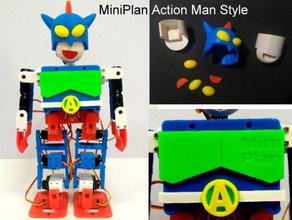miniplan robô homem de acção estilo robótica crayon sinchan 3d print model - Mito3D