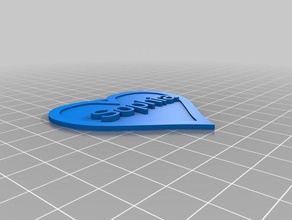sophia heart pendant toys games customized 3d print model - Mito3D