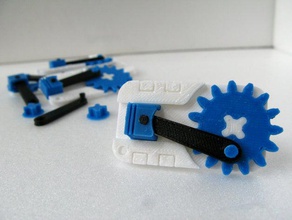 piston krank etiketi 3d baskı yazıcı dişli vites 3d print model - Mito3D