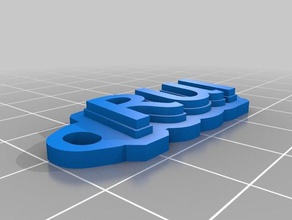 portachiavi rui i personalizzato 3d print model - Mito3D