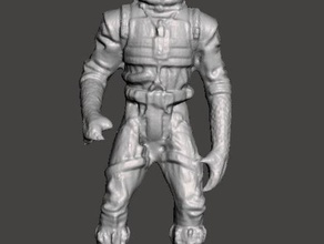 bossk figure 3d scan scans replicas action figure model star wars 3d print model - Mito3D