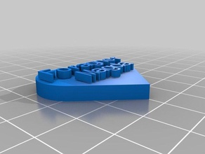 my customized heart message 3d print model - Mito3D