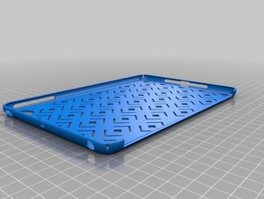 ipad mini caso de los símbolos la fortuna longevidad tableta personalizado 3d print model - Mito3D