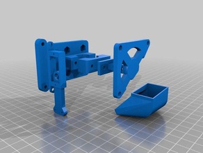 my customized hot end mount generator -for various carriages ends options 3d printer parts 3d print model - Mito3D