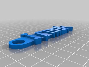 irmak keychain v2 organization customized 3d print model - Mito3D