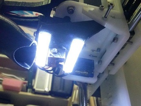 prusa i3 led bracket 3d printer parts 3d print model - Mito3D