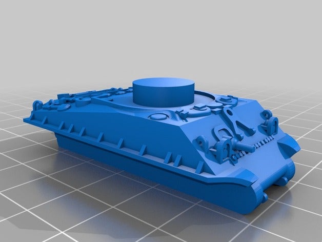 1100 m4a3 início remixada veículos 3D print model - Mito3D