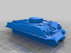 1100 m4a3 early remixed vehicles 3d print model - Mito3D