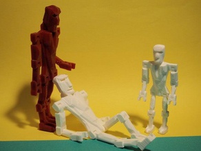 3 snodorob oyuncaklar oyunlar kukla insan robot 3d print model - Mito3D