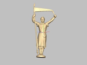 knight pennant scans replicas 3d scan sculpture 3d print model - Mito3D