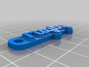 rugby keychains customized 3d print model - Mito3D