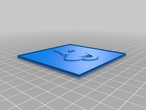 özelleştirilmiş lithophane benim uzunluğu kalınlığı parametrize 2d sanat 3d print model - Mito3D