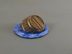 28mm floating barrel toy game accessories 40k dnd dungeons dragons flotsam frostgrave ghost archipelago miniature openforge pirate terrain wargaming warhammer 3d print model - Mito3D