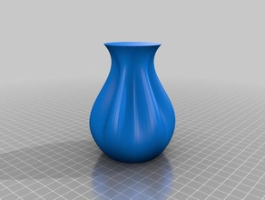 rippled organic vase 01 containers customized 3d print model - Mito3D
