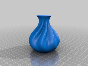 small rippled organic vase containers customized 3d print model - Mito3D