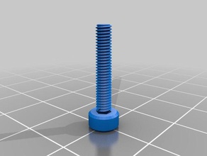 my customized nut job bolt washer threaded rod factory 26mm m3 parts 3d print model - Mito3D