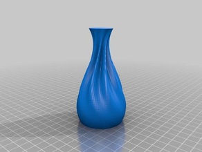rippled organic vase 04 containers customized 3d print model - Mito3D