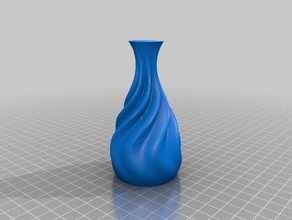 rippled organic vase 05 containers customized 3d print model - Mito3D