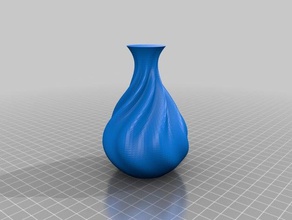rippled organic vase 02 containers customized 3d print model - Mito3D