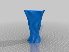 rippled organic vase 07 containers customized 3d print model - Mito3D