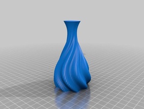 wellige Bio-vase, 03 Container angepasst 3d print model - Mito3D