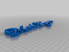 mryan 2nd3d name plate sculptures customized 3d print model - Mito3D