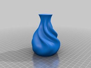 rippled organic vase 08 containers customized 3d print model - Mito3D