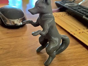 saltar fox animais fuchs renard zorro 3d print model - Mito3D