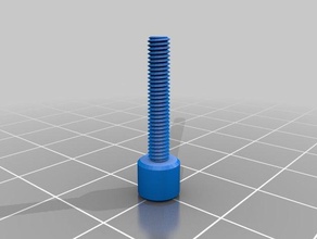 my customized nut job bolt washer threaded rod factory 12mm m3 v2 parts 3d print model - Mito3D