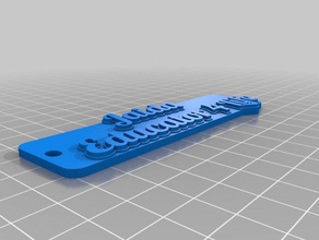 jaida vida de 4 tag llavero llaveros personalizado 3d print model - Mito3D