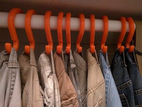 pants hanger organization 3d print model - Mito3D
