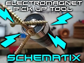 schematix electromagnet pick up tool project electronics 3d print model - Mito3D