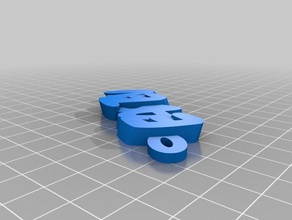 easten Schlüsselanhänger angepasst 3d print model - Mito3D