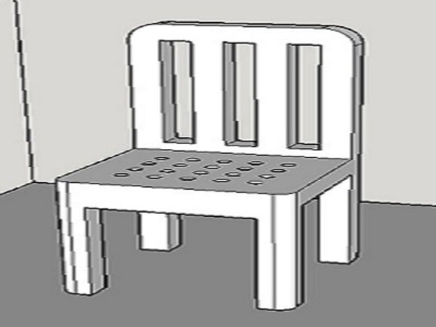 silla 3d impresión 3D print model - Mito3D